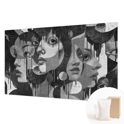 Non-woven photo wallpaper Women's faces