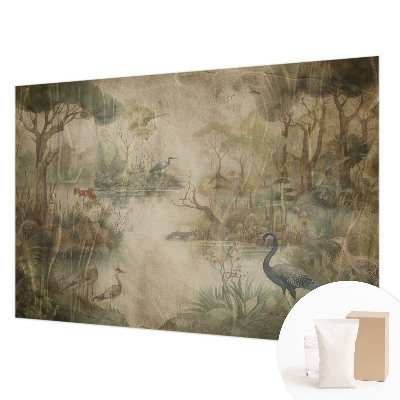 Photo wall mural Forest scene