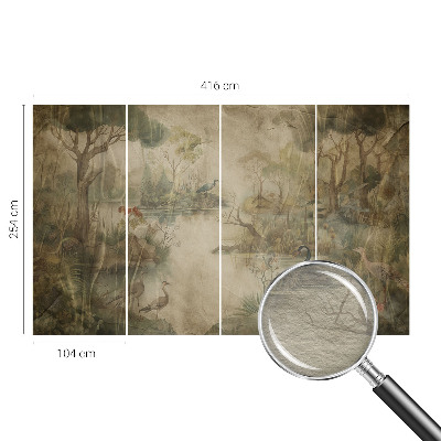 Photo wall mural Forest scene