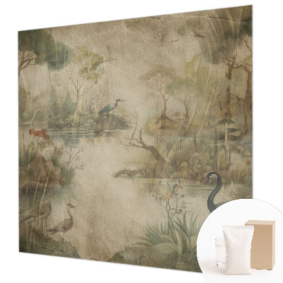 Photo wall mural Forest scene