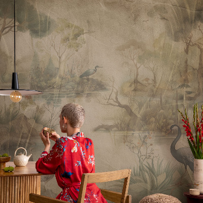 Photo wall mural Forest scene