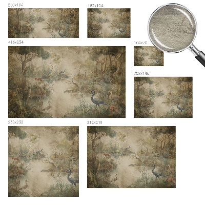 Photo wall mural Forest scene