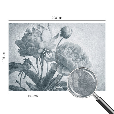 Wall mural for living room Floral chic