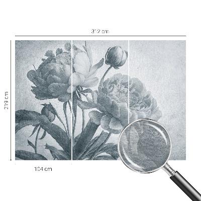 Wall mural for living room Floral chic