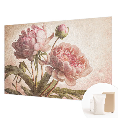 Wall mural for bedroom Delicate peonies