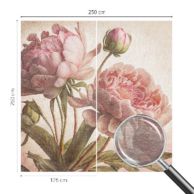 Wall mural for bedroom Delicate peonies