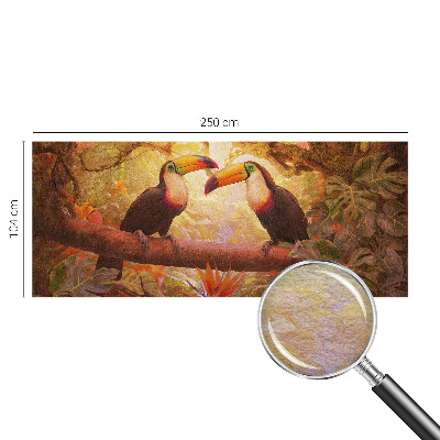 Bedroom wall mural wallpaper Colorful toucans