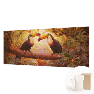 Bedroom wall mural wallpaper Colorful toucans