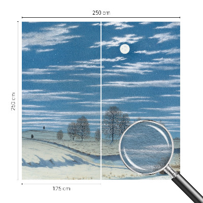 Modern wall mural Winter landscape