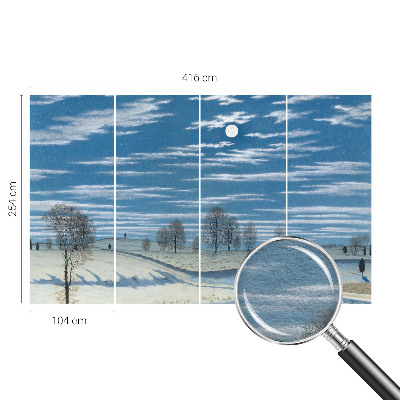 Modern wall mural Winter landscape