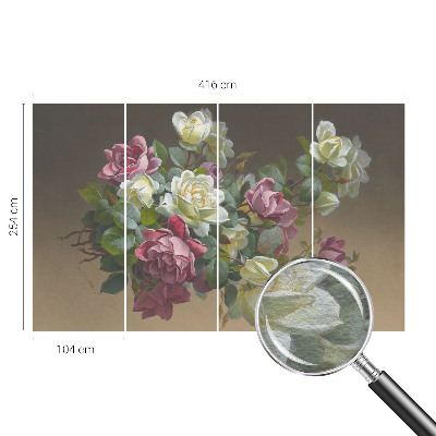 Premium wall mural for bedroom Floral elegance