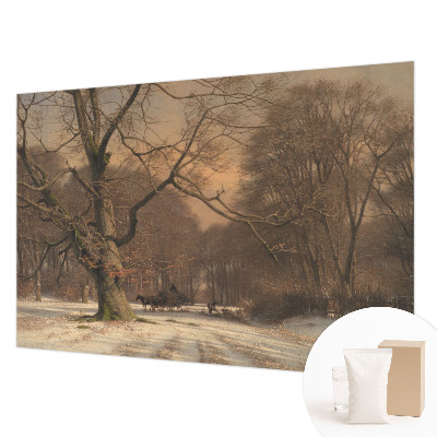 Wallpaper mural for living room Winter landscape