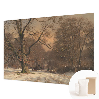 Wallpaper mural for living room Winter landscape