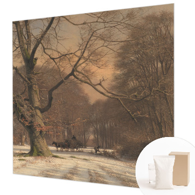 Wallpaper mural for living room Winter landscape