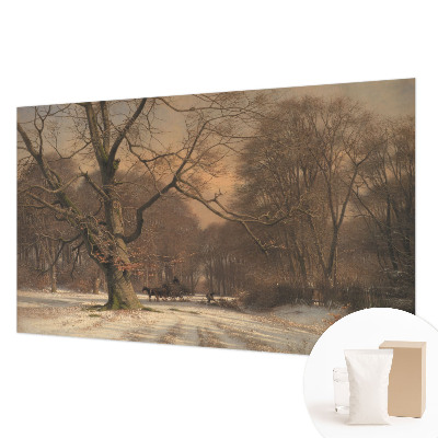 Wallpaper mural for living room Winter landscape