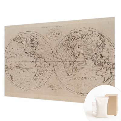 Bedroom wall mural wallpaper Old map