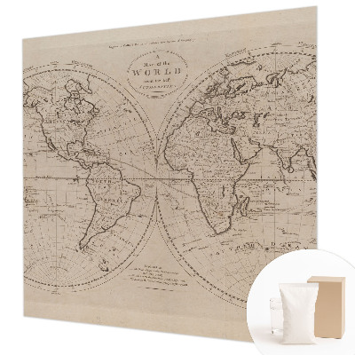 Bedroom wall mural wallpaper Old map