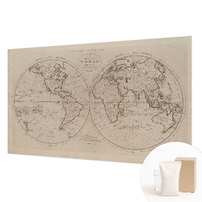 Bedroom wall mural wallpaper Old map