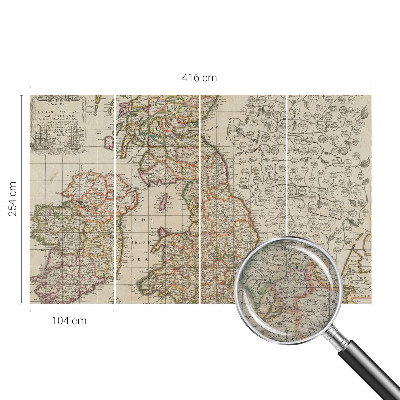 Large wall mural Antique map