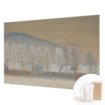 Custom size wall mural Winter scenery