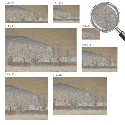 Custom size wall mural Winter scenery
