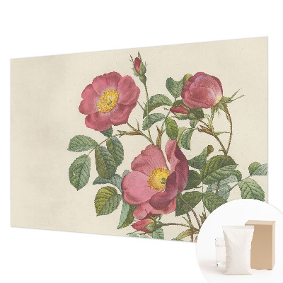 Decorative wall mural for living room Rose motif