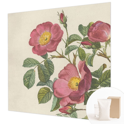 Decorative wall mural for living room Rose motif