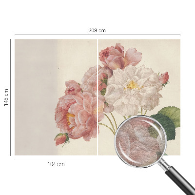 Non-woven wall mural Romantic roses
