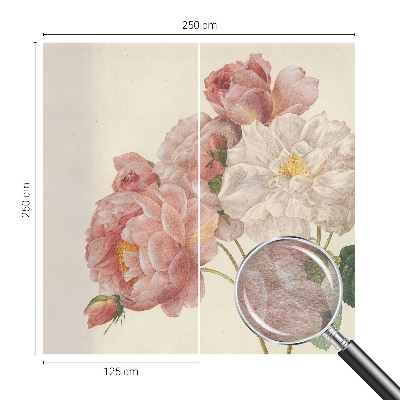Non-woven wall mural Romantic roses