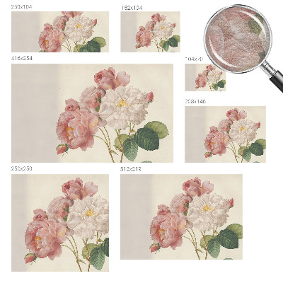 Non-woven wall mural Romantic roses