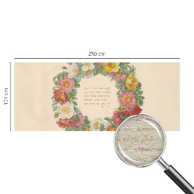 Non-woven photo wallpaper Floral wreath