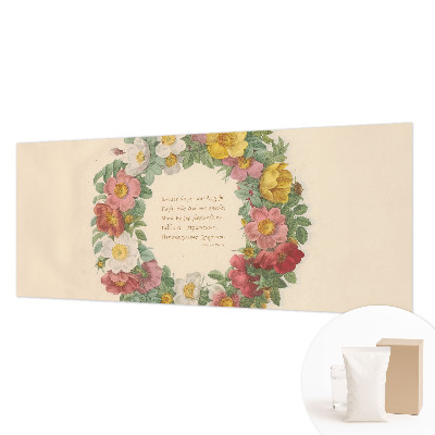 Non-woven photo wallpaper Floral wreath