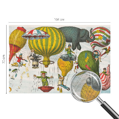 Photo wall mural Balloon journey