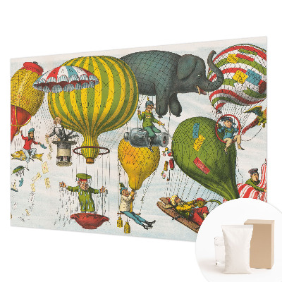 Photo wall mural Balloon journey
