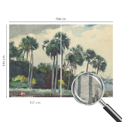 Wall mural for bedroom Exotic palm trees