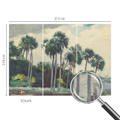 Wall mural for bedroom Exotic palm trees