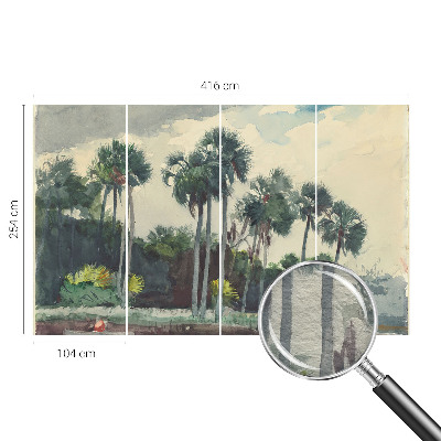 Wall mural for bedroom Exotic palm trees