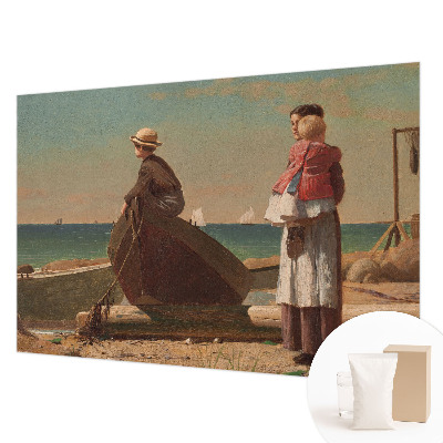 Decorative wall mural for living room Seaside scene