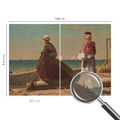 Decorative wall mural for living room Seaside scene