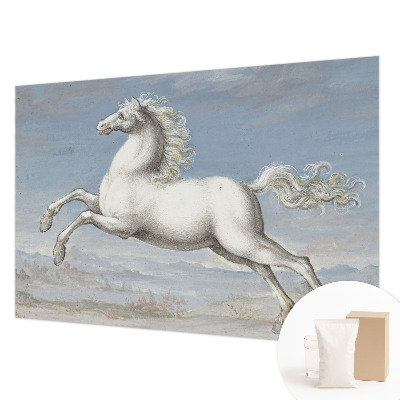 Wallpaper mural for living room Horses in the jump