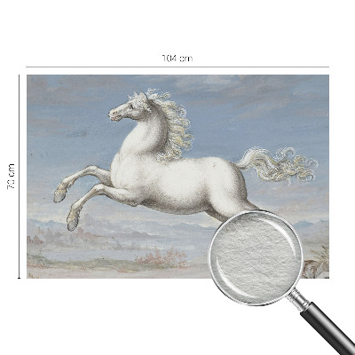 Wallpaper mural for living room Horses in the jump