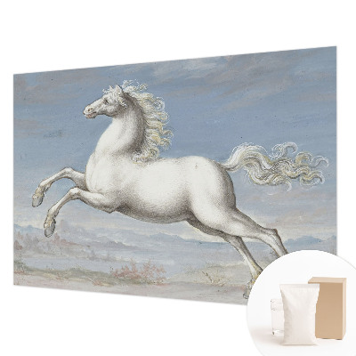 Wallpaper mural for living room Horses in the jump