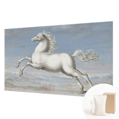 Wallpaper mural for living room Horses in the jump