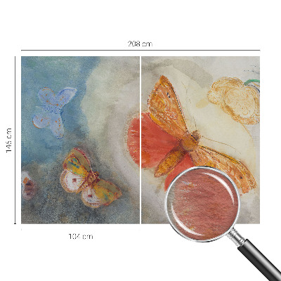 Large wall mural wallpaper Colorful butterflies