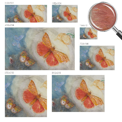 Large wall mural wallpaper Colorful butterflies