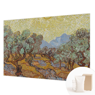 Custom size wall mural Olive trees