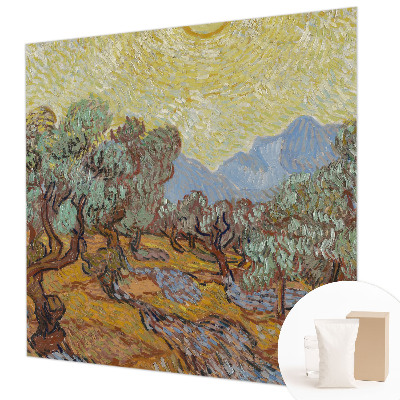 Custom size wall mural Olive trees