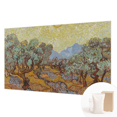 Custom size wall mural Olive trees