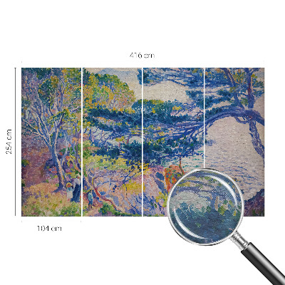 Non-woven wall mural Impressionist landscape