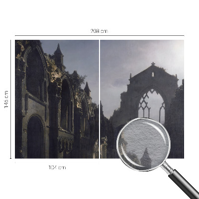 Decorative wall mural for living room Gothic ruins